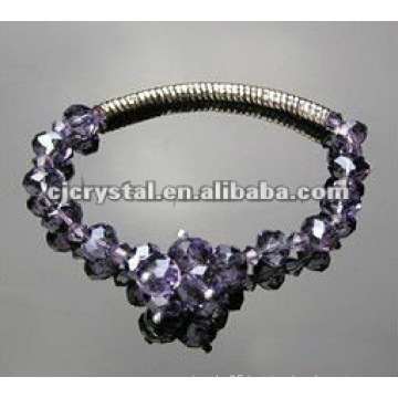 Violet Glass Jewelry Bracelet